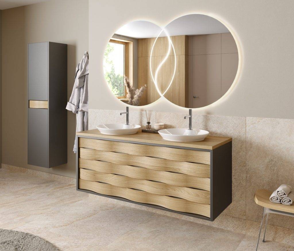 MEUBLE DOUBLE DESIGN CHENE DECOTEC 